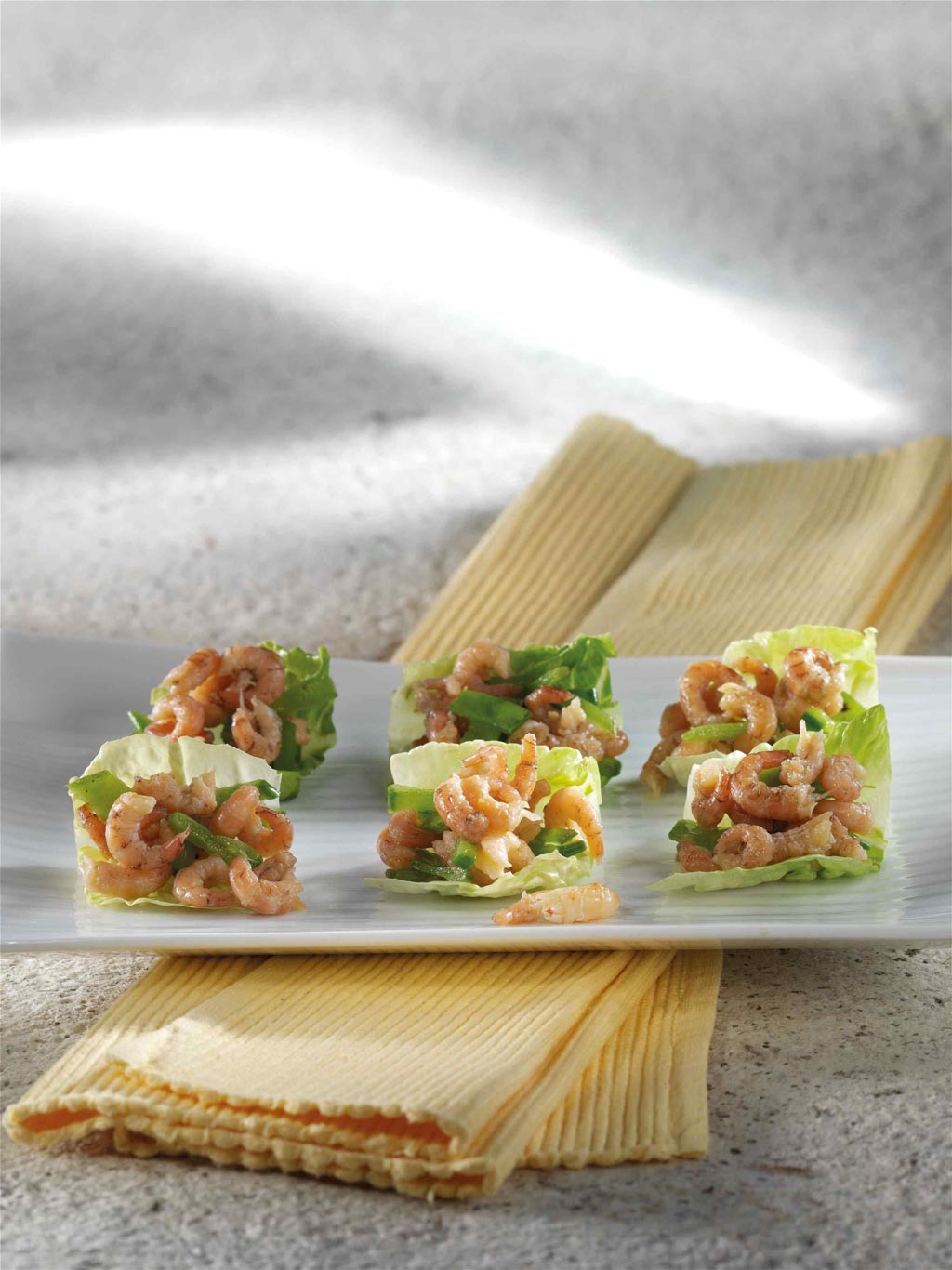 Salade de crevettes surprenante et Apple Lindemans